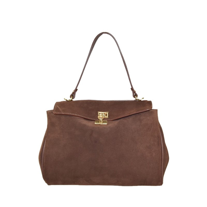 Forma - in pelle camoscio con tracolla