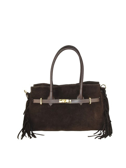 Viva - in pelle con tracolla e frange