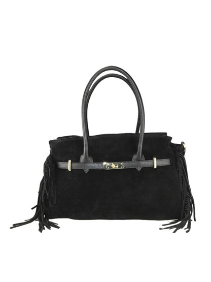 Viva - in pelle con tracolla e frange