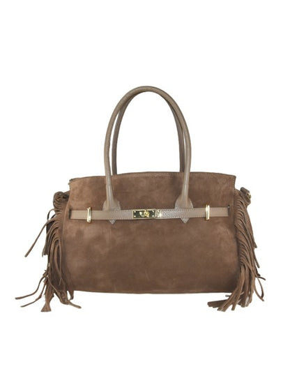 Viva - in pelle con tracolla e frange