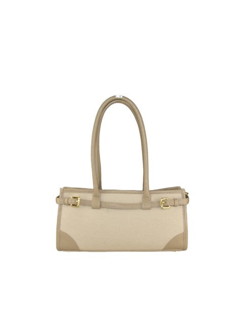 Riva - in kanvas e pelle con tracolla