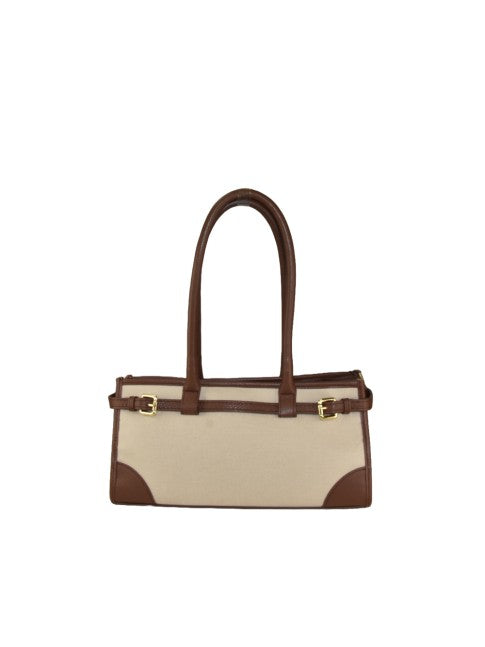 Riva - in kanvas e pelle con tracolla