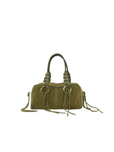 Fiera - in pelle camoscio con tracolla