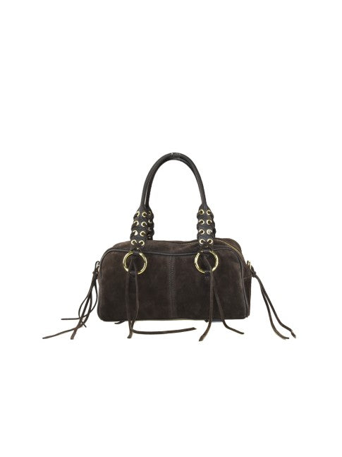 Fiera - in pelle camoscio con tracolla