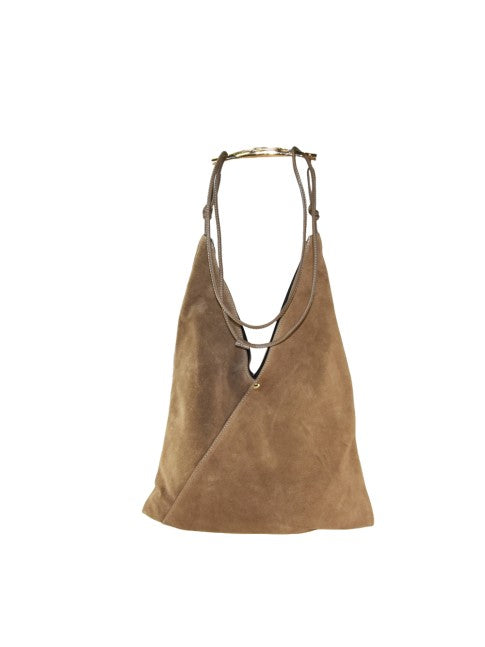 Terra - in pelle camoscio con tracolla