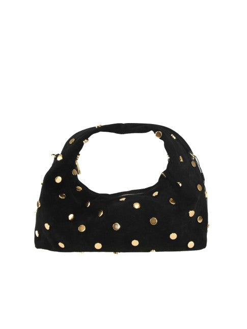 Audace - in pelle camoscio con borchie e tracolla regolabile