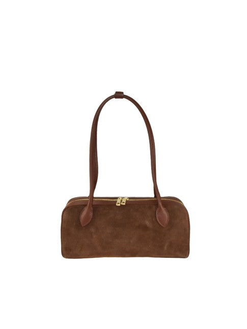 Corda - in pelle e camoscio con tracolla regolabile